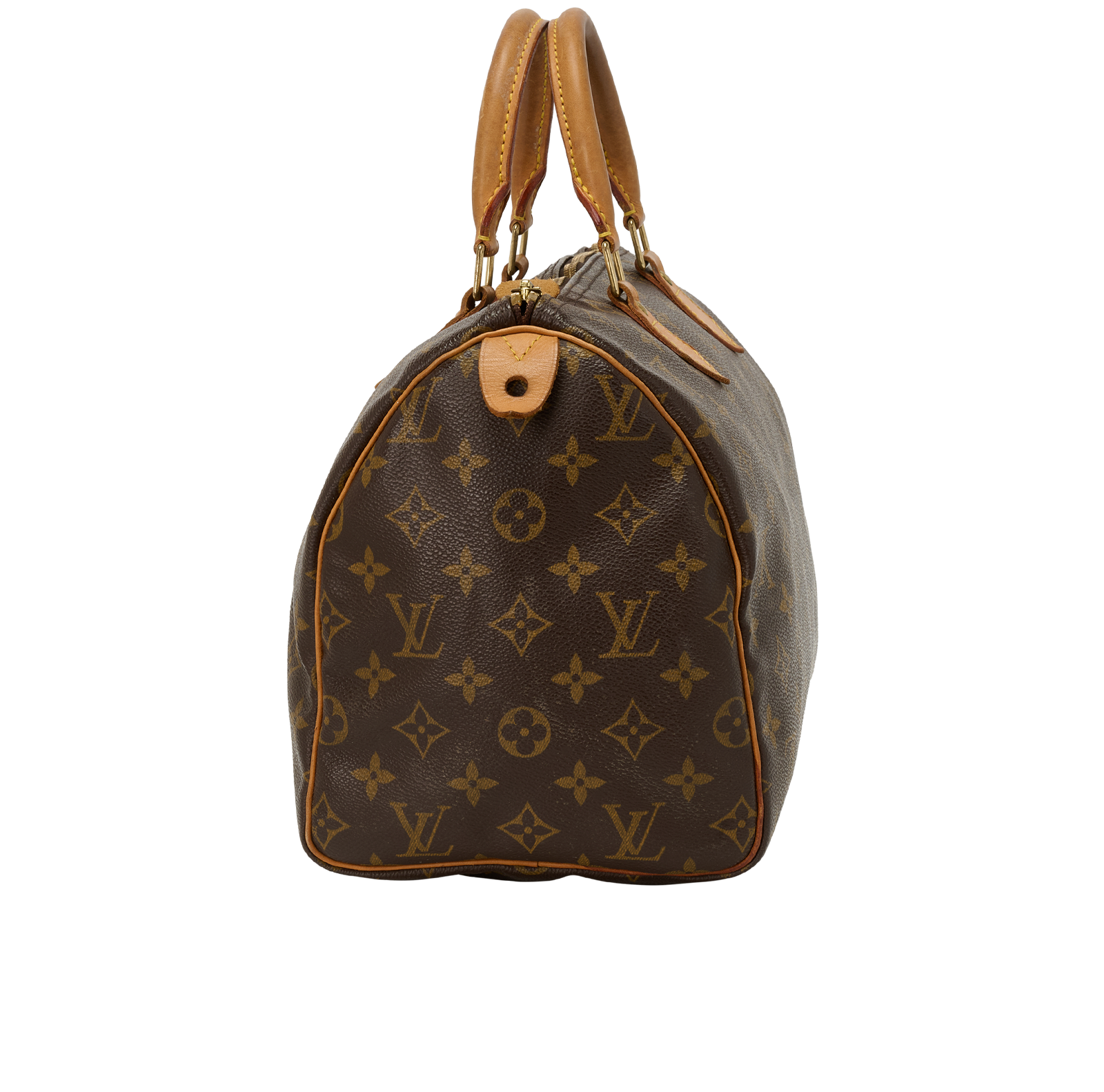 Speedy 30, &pound;850, Handbags, Brown, Canvas, Bottom view